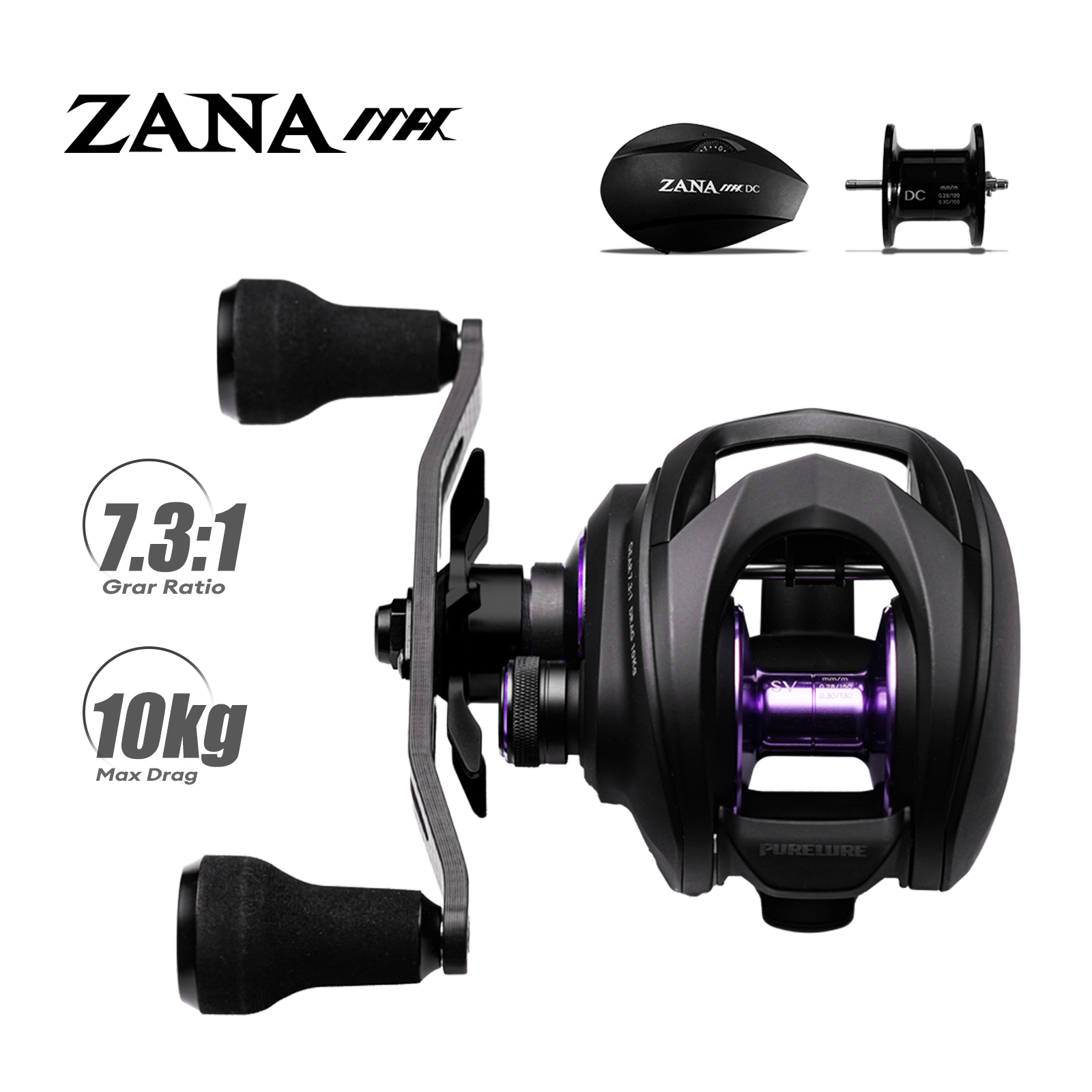 Kastking Reel Zephyr - PURELURE ZANA MAX 10KG SV+DC Dwumodowy