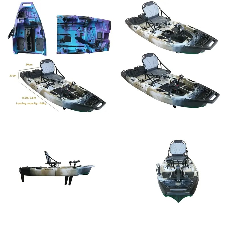 Fishing Kayak Pedal Drive - Kajak modułowy 8ft z napędem na