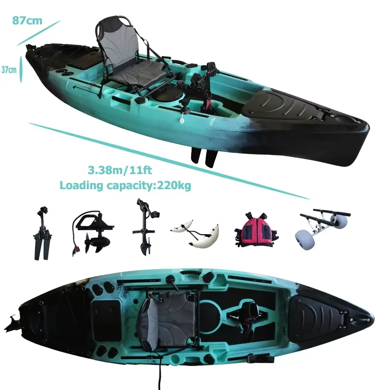 Kajak wędkarski z napędem na p – Fishing Kayak Pedal Drive recenzja i cena